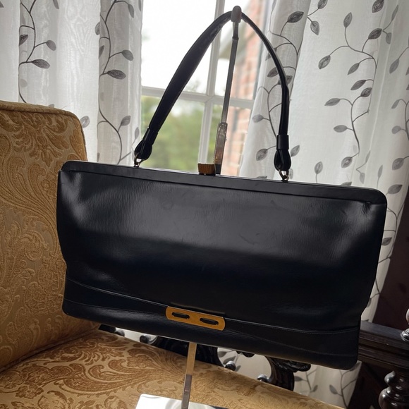 wilcof Bags Vintage Wilcof Leather Top Handle Clutch Poshmark